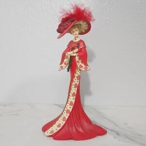 2/$50 Thomas Kinkade A Show of Support Figurine 1830A Passion for Red Collection
